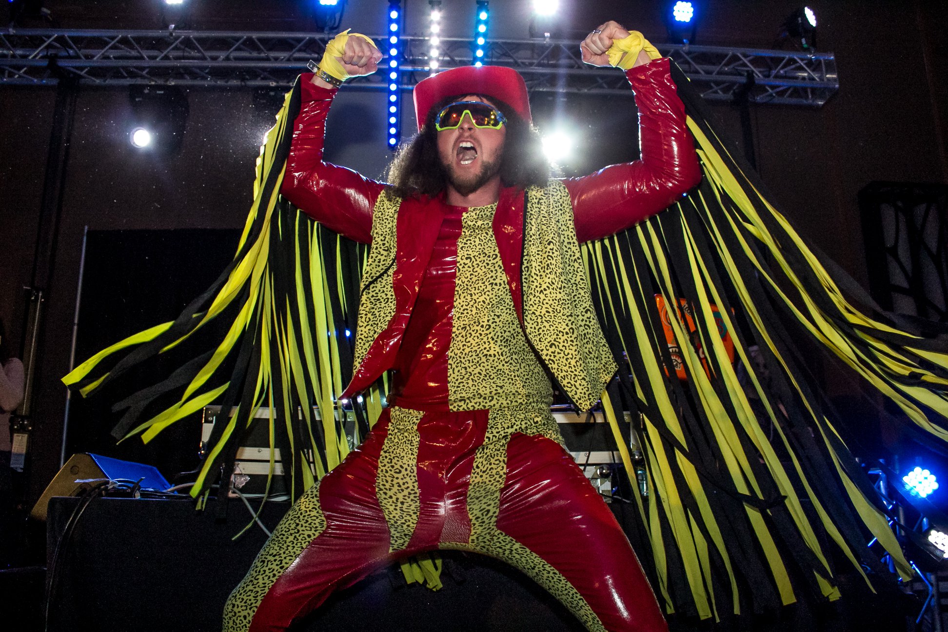 Nocturnal party goer in costume