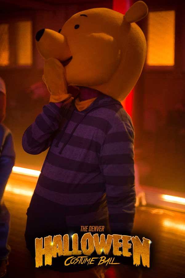 Nocturnal party goer in costume