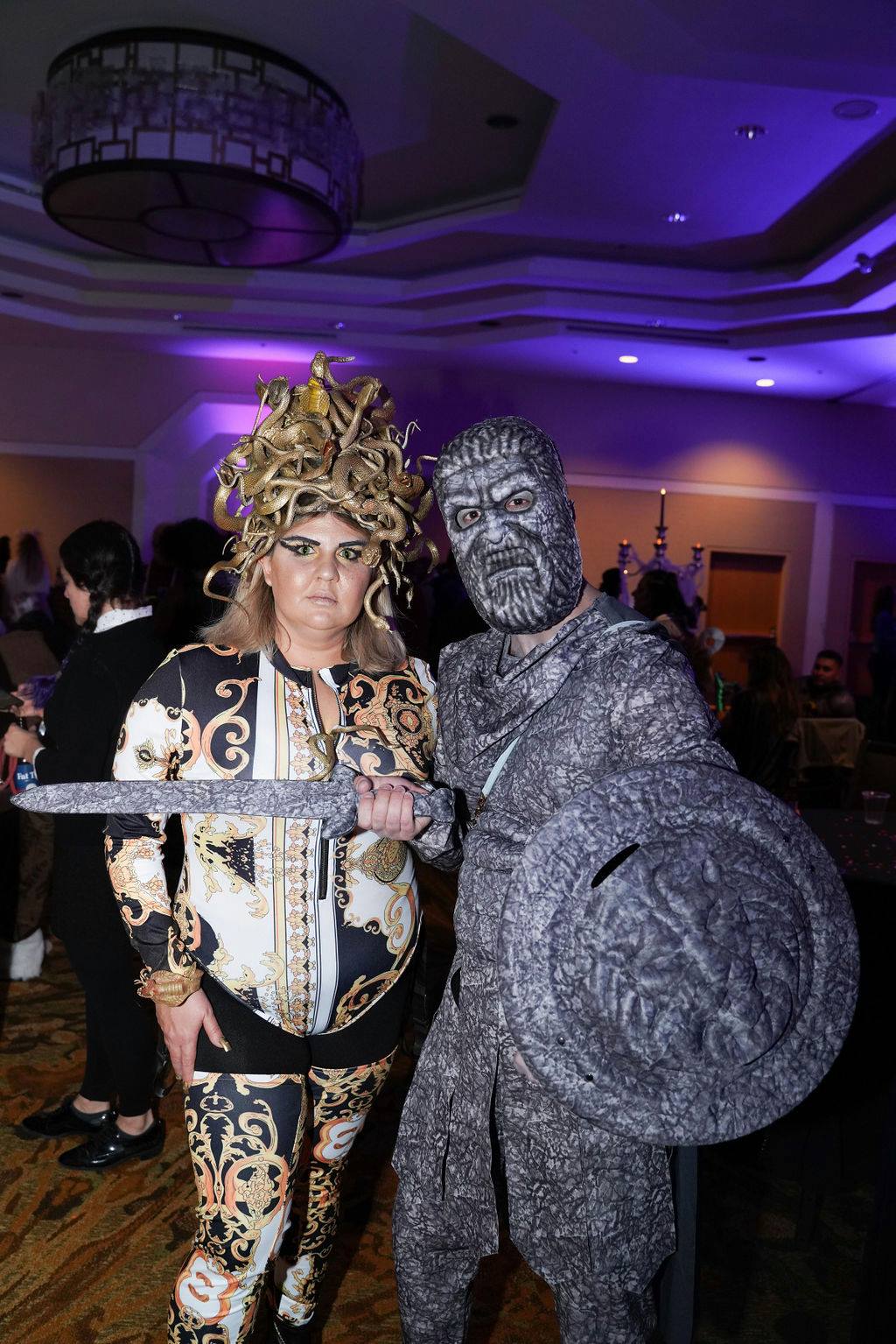 Nocturnal party goer in costume