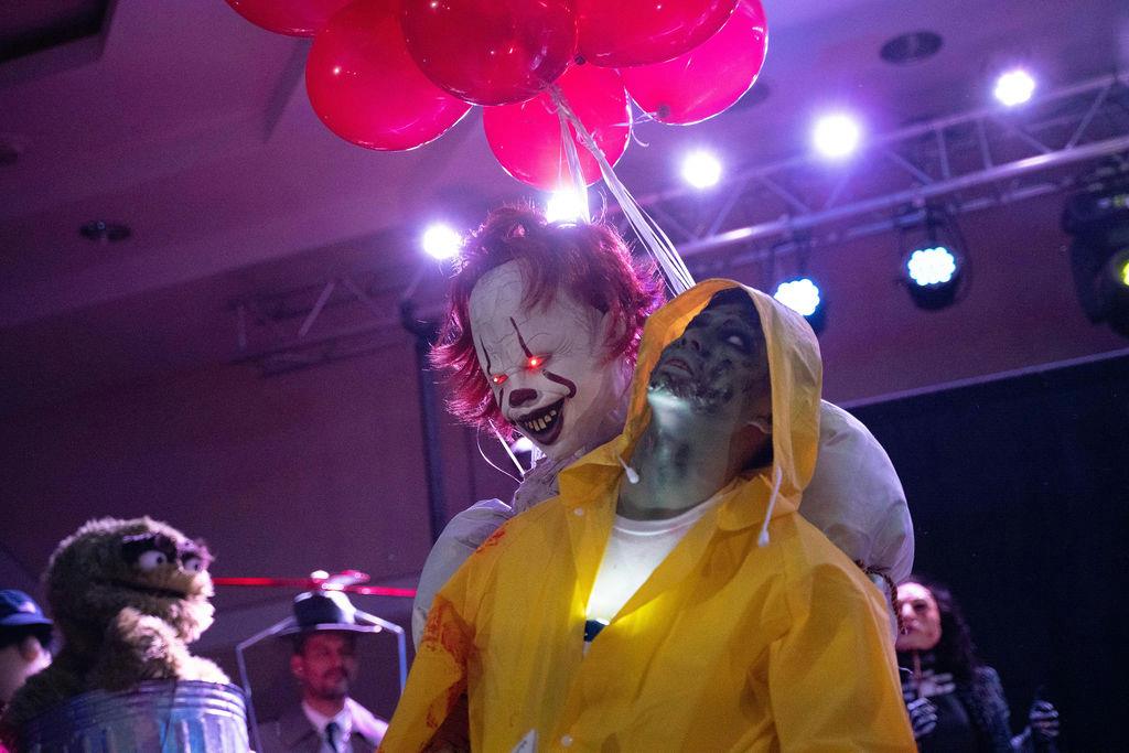 Nocturnal party goer in costume