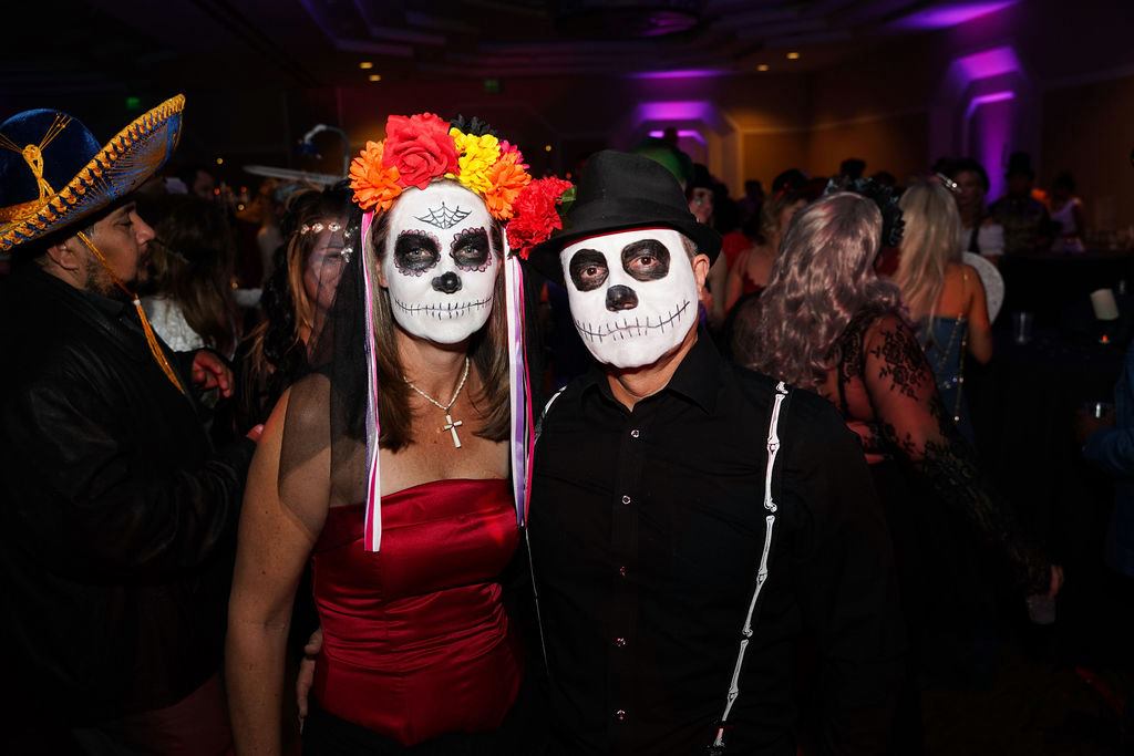 Nocturnal party goer in costume