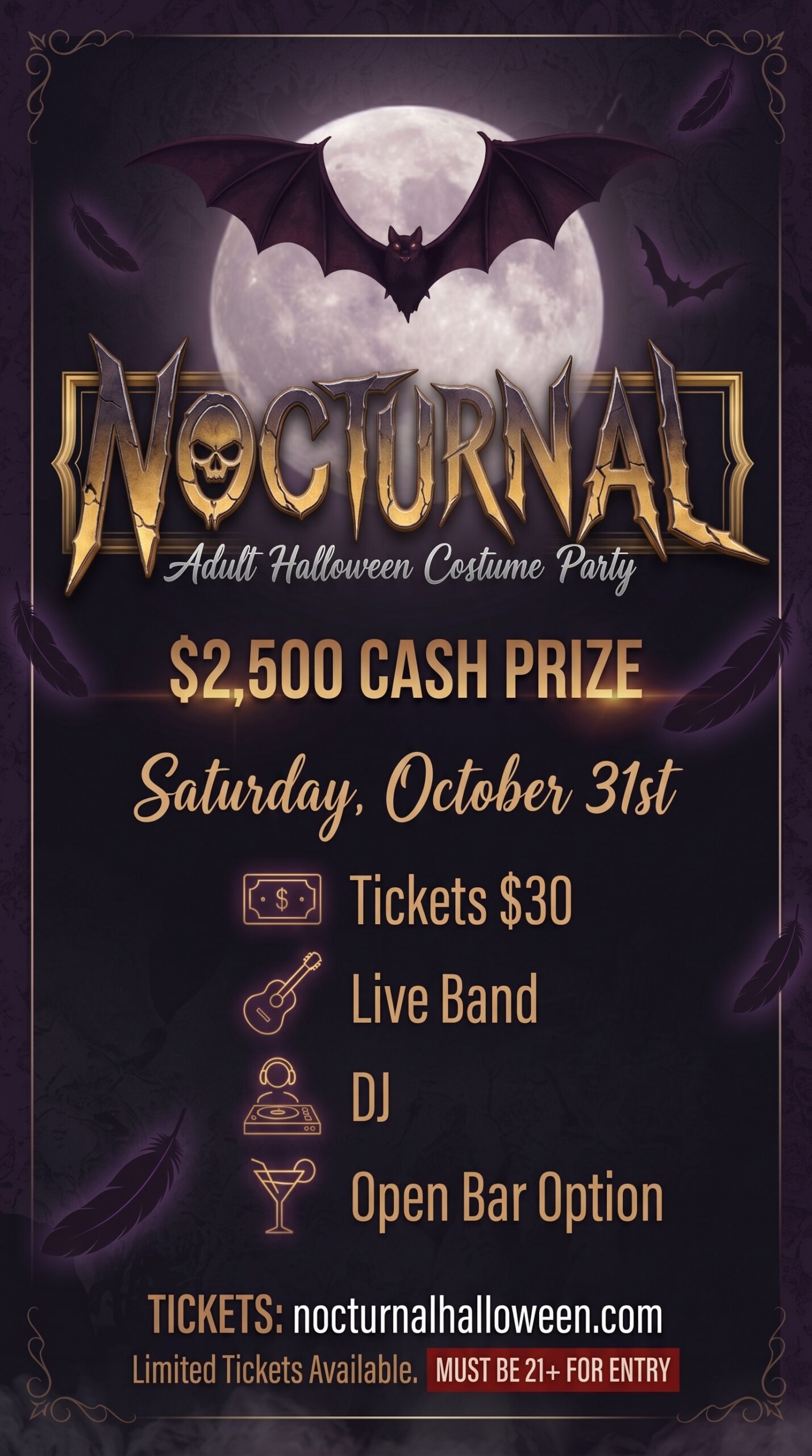 NOCTURNAL Instagram Reel Story Flyer 1080x1920